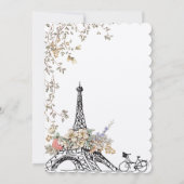 Bonjour Bebe Genderneutraal Baby shower Kaart (Achterkant)