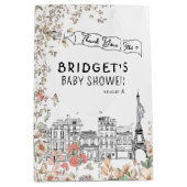 Bonjour Bebe Genderneutraal Baby shower Medium Cadeauzakje (Voorkant)