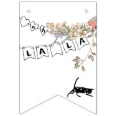 Bonjour Bebe Genderneutraal Baby shower Vlaggetjes (Tweede vlag)