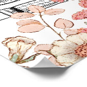 Bonjour Bebe Genderneutraal Baby shower Welkom Si Poster (Hoek)