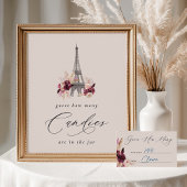 Bonjour Bébé Guess How Many Baby Shower Game Card Informatiekaartje