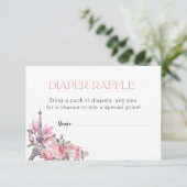 Bonjour Bebe | Luieraftreksel Baby shower Informatiekaartje (Staand voorkant)