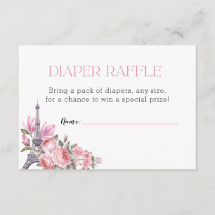 Bonjour Bebe Luieraftreksel Baby shower Informatiekaartje