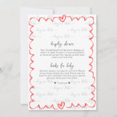 Bonjour Bébé Melk en Cookies Modern Baby shower Kaart (Achterkant)