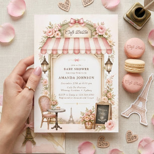 Bonjour Bebe Oh La La Bebe Roze Baby Shower Kaart