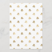 Bonjour Bébé Parijse Café Baby shower Advieskaart (Achterkant)