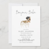 Bonjour Bebe Paris Baby shower Invi Kaart (Voorkant)