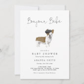 Bonjour Bebe Paris Baby shower Invi Kaart (Voorkant)