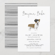 Bonjour Bebe Paris Baby shower Invi