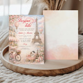 Bonjour Bébé Paris Baby Shower Invitation Kaart