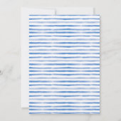 Bonjour Bebe Paris Baby shower met blauw Eiffel Kaart (Achterkant)