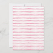 Bonjour Bebe Paris Eiffel Pink Flowers Baby shower Kaart (Achterkant)