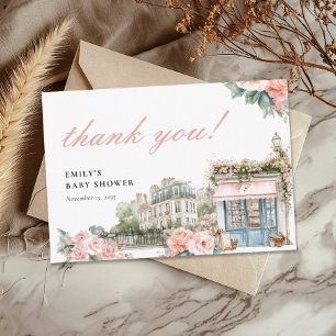 Bonjour Bébé Paris Frans Baby shower Bedankkaart