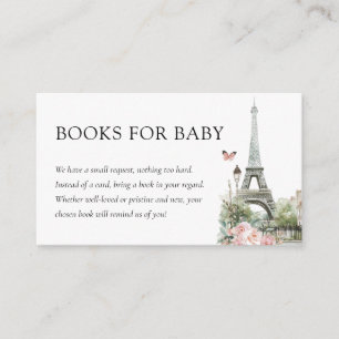 Bonjour Bébé Paris Frans Baby shower Boeken Informatiekaartje