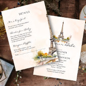 Bonjour Bebe Paris Frans Baby shower Kaart