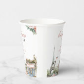 Bonjour Bébé Paris Frans Baby shower Papieren Bekers (Rechts)