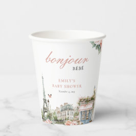Bonjour Bébé Paris Frans Baby shower Papieren Bekers