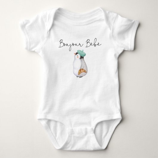 Bonjour Bebe Paris Franse Baby Baby Bodysuit (Voorkant)