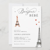 Bonjour Bébé Paris Genderneutrale chique Baby show Kaart (Voorkant)