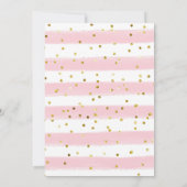 Bonjour Bebe Paris Meisje Baby shower Roze Eiffel Kaart (Achterkant)