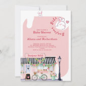 Bonjour Bébé Paris Parisian French Baby shower Kaart (Voorkant)