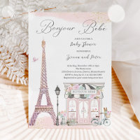 Bonjour Bébé Paris Parisian French Baby shower