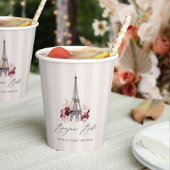 Bonjour Bebe Paris Theme Baby Shower Papieren Bekers