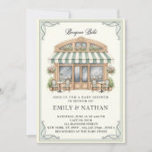 Bonjour Bebe Parisian café french patisserie girl Kaart (Voorkant)