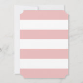 Bonjour Bebe Pink Beret Eiffel Tower Baby shower Kaart (Achterkant)