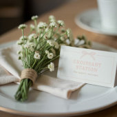 Bonjour Bébé Pink Paris Eiffel Baby Shower Plaatskaartje