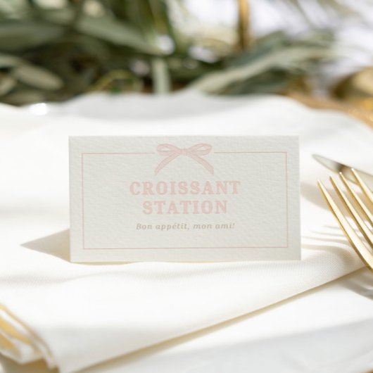 Bonjour Bébé Pink Paris Eiffel Baby Shower Plaatskaartje