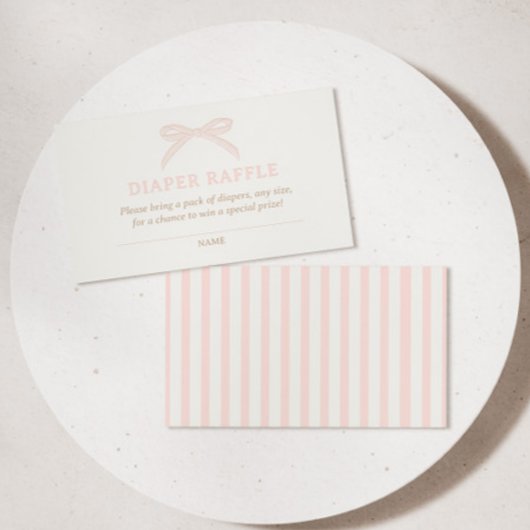 Bonjour Bébé Pink Paris Eiffel Diaper Raffle Informatiekaartje