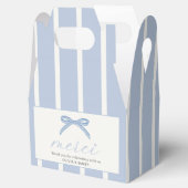 Bonjour Bébé Pink Paris Eiffeltoren Baby shower Bedankdoosjes (Geopend)