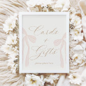 Bonjour Bébé Pink Paris Eiffeltoren Kaarten en ges Poster