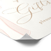 Bonjour Bébé Pink Paris Eiffeltoren Kaarten en ges Poster (Hoek)