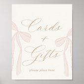 Bonjour Bébé Pink Paris Eiffeltoren Kaarten en ges Poster (Voorkant)