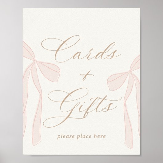 Bonjour Bébé Pink Paris Eiffeltoren Kaarten en ges Poster (Voorkant)