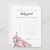 Bonjour Bebe | Raad de Baby Food Game Kaart (Voorkant)