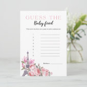 Bonjour Bebe | Raad de Baby Food Game Kaart (Staand voorkant)