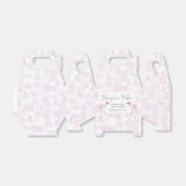 Bonjour Bebe Romantic French Girl Baby shower Bedankdoosjes (Uitgevouwen)