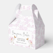 Bonjour Bebe Romantic French Girl Baby shower Bedankdoosjes (Voorkant Zijde)