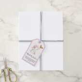 Bonjour Bebe Romantic French Girl Baby shower Cadeaulabel (Met Touw)