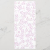 Bonjour Bebe Romantic French Girl Baby shower Menu (Achterkant)