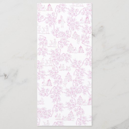 Bonjour Bebe Romantic French Girl Baby shower Menu (Achterkant)