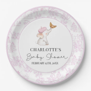Bonjour Bebe Romantic French Girl Baby shower Pap Papieren Bordje