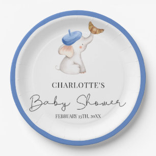 Bonjour Bebe Romantic French Girl Baby shower Pap Papieren Bordje