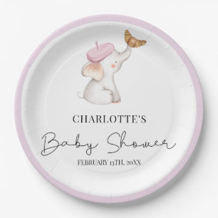 Bonjour Bebe Romantic French Girl Baby shower Papieren Bordje