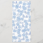 Bonjour Bebe Romantic Mannen Baby shower Menu (Achterkant)