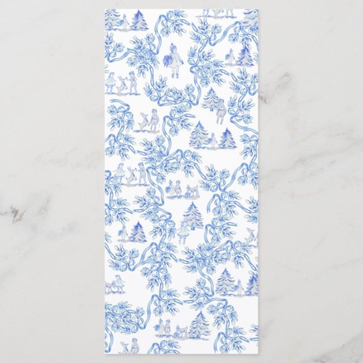 Bonjour Bebe Romantic Mannen Baby shower Menu (Achterkant)