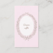 Bonjour Bebe Roze Franse Barok Informatiekaartje (Voorkant)